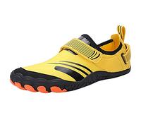 Mens Water Shoes River, Quick Dry Barefoot Shoes Walking Trainers Non Slip Outdoor Cycling Climbing Wear Lightweight Beach Swimming Pool Seaside Sports Sneakers Holiday Essentials for Mens Yellow
