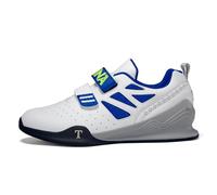 Mens Waterproof Bodybuilding Shoes, Casual Squat Sport Fitness Sneakers Non Slip Powerlifting Weightlifting Training Shoes,Blue,10.5 UK