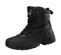 Men's Waterproof Hiking Boots Walking Shoes Chunky Soles Work Boot Wear-Resistant Trekking Shoes Anti Slip Athletic Trainers Comfortable Breathable Outdoor All-Terrain Ankle Boots