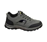 Mens Waterproof Hiking Shoes Outdoor Walking Trainers Work Shoes | Synthetic Leather And Mesh Upper, Protective Toe, Breathable Side Panels, Deep Tread Rubber Sole, Sturdy Lace Fit, Trekking