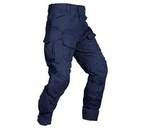 Men's Waterproof Hiking Trousers Tactical Cargo Pants G3WF Navy Blue 34
