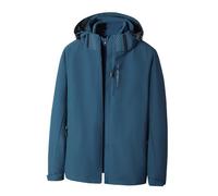 Mens Waterproof Jacket for Men Plus Size 3 in 1 Windproof Hooded Breathable Outdoor Thermal Coat Furry Fleece Warm Ski Jacket Pockets Winter Sportswear for Hiking Skiing Trekking Skating Mountain 5XL