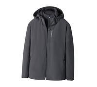 Mens Waterproof Jacket Uk Parka Winter Coats Hooded Raincoat Fleece Lined Jacket Ladies Arctic Velvet Warm Outdoor Windbreaker Hoodies Zip up Outwear Pockets Walking Traveling Going Out Plus Size Sale
