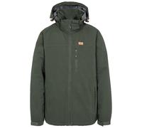 Trespass Men's Weir Waterproof Rain Jacket With Concealed Hood, olive, XL UK