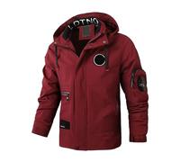 Mens Waterproof Jackets Fleece Lined Thick Warm Jacket Windproof Windbreaker with Hood Smart Casual Spring Jackets for Men UK Heavy Classic Comfy Overcoat Winter Outdooor Thermal Coats Yellow XL