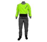 Men's Waterproof Kayak Pending Dry Suit One Pieces With Latex Gasket For Drift Floating(Green,XXL)