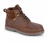Mens Waterproof Leather Boots Woodland Utility Walking Hiking Casual Lace Up