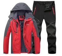 Men'S Waterproof Outdoor Ski Set, Thermal Windproof Jacket And Pants, Breathable Winter Snowboarding Suit, Insulated Hiking And Snow Gear, Weather-Resistant Ski Clothing,Outdoor Ski Set