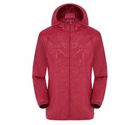 Mens Waterproof Packable Jacket Lightweight Hooded Windbreaker Quick Dry Rain Jacket for Men Outdoor Raincoat Packaway Breathable Windproof Shell Jackets for Travelling Camping Running