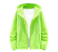 Mens Waterproof Rain Jacket Walking Hiking Everyday Wear Jacket Uv Protection Hooded Long-sleeved Jackets Spring And Summer Outdoor Coat Green