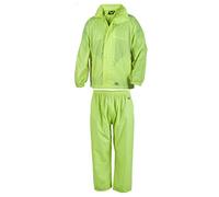 Mens Waterproof Set Mens Waterproof Rain Coat Kagool Jacket Coat & Trouser Trousers Bottoms Set Suit Work Camping Fishing (XL, Yellow)