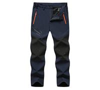 Men's Waterproof Ski Pants, Fleece-Lined Insulated Snowboarding Trousers, Windproof Breathable Winter Pants, Outdoor Thermal Ski Wear, Stretch Snowproof Hiking Pants