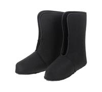 Men's Waterproof Winter Boot Liners, Thermal Plush Insulated Insoles | Warm Cozy Fit for Snow Boots, Hiking and Fishing, Sturdy Oxford Material, Black Color