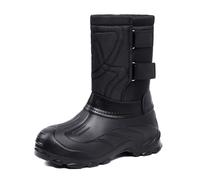 Men's Waterproof Winter Snow Boots With Dual Cinch Straps & Cleated Sole | Multi-Directional Cleated Tread, Dual Quick-Cinch Ankle Straps, Sub-Zero Winter Commuting, Frosty Morning Dog Walks