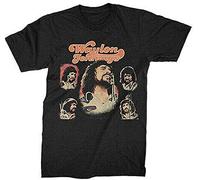 Men's Waylon Jennings T-Shirt Texas 74 Photos Tee Black M