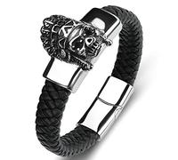 Men's Wedding Bracelets, Charm Bracelet Scorpion Bracelet Boy Bracelet Stainless Steel with Magnetic Clasp