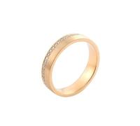 Men's Wedding Rings 14K Gold Promise Rings Moissanite Round with Moissanite Size L 1/2 Modern for Grandfather Birthday Jewelry