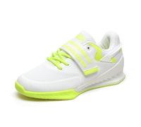 Men's Weightlifting Shoes, High Performance Powerlifting Gym Footwear Fashion Heavy Lifting, Deadlifting, Squat Sneakers,Green,6 UK