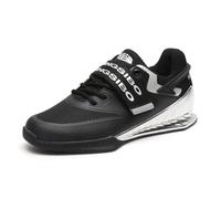 Men's Weightlifting Shoes, High Performance Powerlifting Gym Footwear Fashion Heavy Lifting, Deadlifting, Squat Sneakers,Black,9 UK