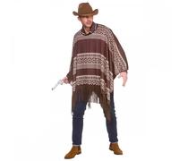 Cowboy Poncho Wild West Mexican Fringed Cape Fancy Dress