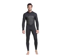Men's Wetsuit Men's Wetsuit Ultra Stretch 5mm Neoprene Swimsuit Back Zip Full Body Diving Suit one Piece for Snorkeling Diving Swimming Surfing(Black,XXX-Large)