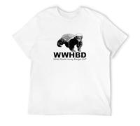 Men's What Would Honey Badger Do Funny Joke T Shirt White L