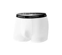 Men's White Boxer Shorts Underwear Comfortable Boxers Men's Underwear Retro Shorts Briefs Sexy Lingerie Funny Breathable Large Sizes Summer Underwear, White, XS