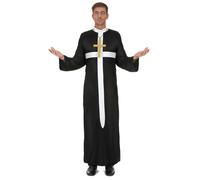 Men's white cross priest costume