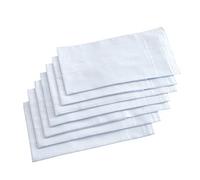 Men's White Handkerchiefs,100% Soft Cotton Hankie (Pattern 2-12 Pieces)