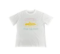 Men's White Loose T-Shirt, Pink Prison Pattern and World Text Design, Casual Short Sleeved Round Neck Sweatshirt, Loose Fashion Top for Street Trend Enthusiasts-color06||l