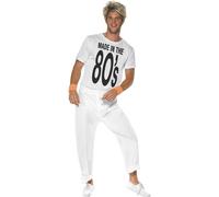 Mens White Made in 80's Fancy Dress Costume