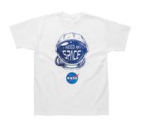 Men's White NASA T Shirt (My Space Design). NASA T Shirt Men, 100% Cotton T Shirts for Men UK, Mens T Shirt in Sizes S - XXL. Tshirt Men Will Love to Wear. NASA Gifts for Men - Genuine Merchandise