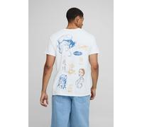 Mens White Oversized Disney Ratatouille License T-Shirt, White L