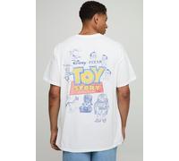 Mens White Oversized Disney Toy Story Lotso License Printed T-Shirt, White M