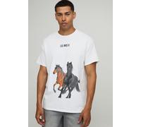 Mens White Oversized Lil Nas X License T-Shirt, White L