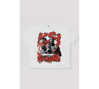 Mens White Oversized Misfits KSI The Nightmare License Printed T-Shirt, White XL
