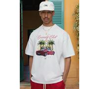 Mens White Oversized Monaco Country Club T-Shirt, White L