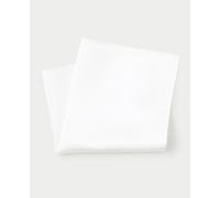 THE SAVILE ROW COMPANY LONDON Men's Silk Pocket Square Handkerchief - White Satin