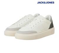 Mens White Smart Jack Jones Trainers Aspire Court Lace Up Lightweight Sneakers