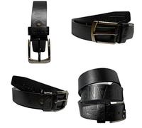 Men's Wide Fashion Leather Belt Black Jeans Trousers Adjustable Belts Designer Belt Waist 40''