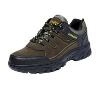 Men's Wide Fit Hiking Trainers Lightweight Trekking Breathable & Non-Slip Sneakers with Arch Support Lace-up Outdoor Fishing Camping Climbing Shoes Ankle High Boots (JN, 6)