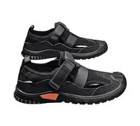 Men's Wide Fit Hiking Trainers Lightweight Trekking Breathable & Non-Slip Sneakers with Arch Support Spring and Summer Mesh Comfortable Sports Walking Shoes (Black, 43)