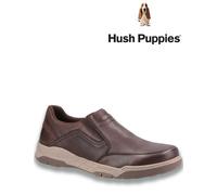 Mens Wide Fit Leather Slip On Shoe Fletcher by Hush Puppies