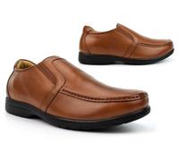 Mens Wide Fit Shoes Mens Leather Shoes Orthotics Shoes Extra Wide Shoes Real Leather Shoes Sizes 7-15 Size 14 Size 15 Mens Slip On Shoes Tan/Brown EEEE Width 14 UK