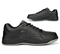 Mens Wide Fit Trainers Mens Extra Large Trainers Coated Leather Trainers Mens Wide Trainers Mens Extra Large Shoes Coated Leather Shoes Black (E Fitting - Slightly Wider Than Standard) 9 UK