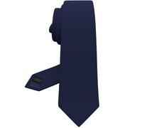 Men's Wide Gabardine Necktie - Navy Blue 3.35"