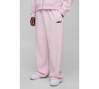 Men's Wide Leg Pastel MAN Jogger | Pink | Size Small | BOOHOOMAN