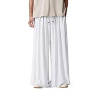 Mens Wide Leg Trousers Summer Trousers Casual, Stylish Comfortable and Trendy Plus-Size Light and Elegant, Anti-Wrinkle and Easy To Care for Skin-Friendly Breathable Simple and Versatile