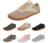 Mens Wide Minimalist Barefoot Sneakers Summer Mesh Barefoot Walking Shoes Men Fitness Running Footwear Optimal Relaxation Trainers Zero Drop Sneaker Lightweight Sneakers Lawn Bowls Shoes