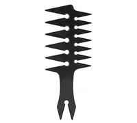Mens Wide Tooth Hair Combs Double Sided Oil Hair Comb Plastic Styling Combs for Men Portable ABS Material (Black)
